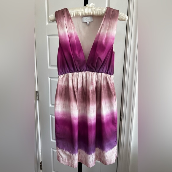 Adam Lippes Dresses & Skirts - Adam Lippes pink/purple ombré dip dye dress, size 4, never worn, made in NYC.